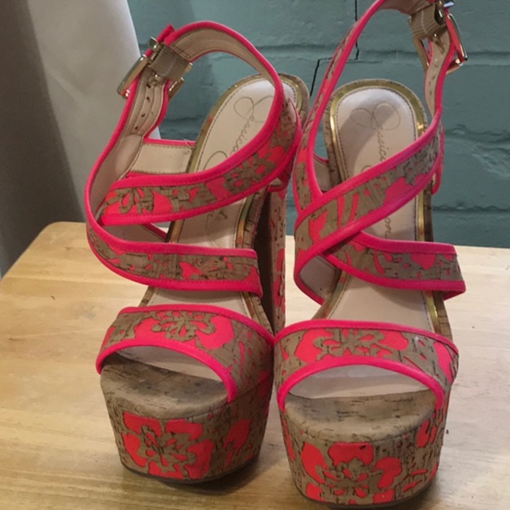 Jessica Simpson platform sandals